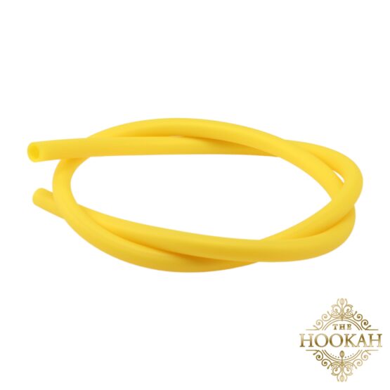 Tuyau en silicone jaune mat - THE HOOKAH