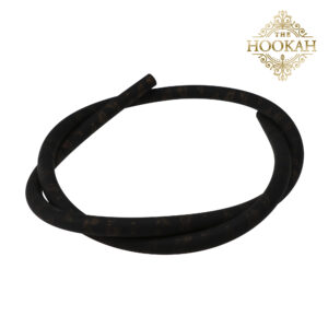 Mattschwarzer Silikonschlauch mit goldenem THE HOOKAH Aufdruck