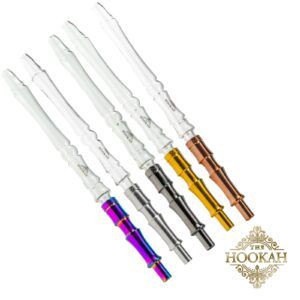 Zweiteiliges Shisha-Mundstück aus Glas und V2A