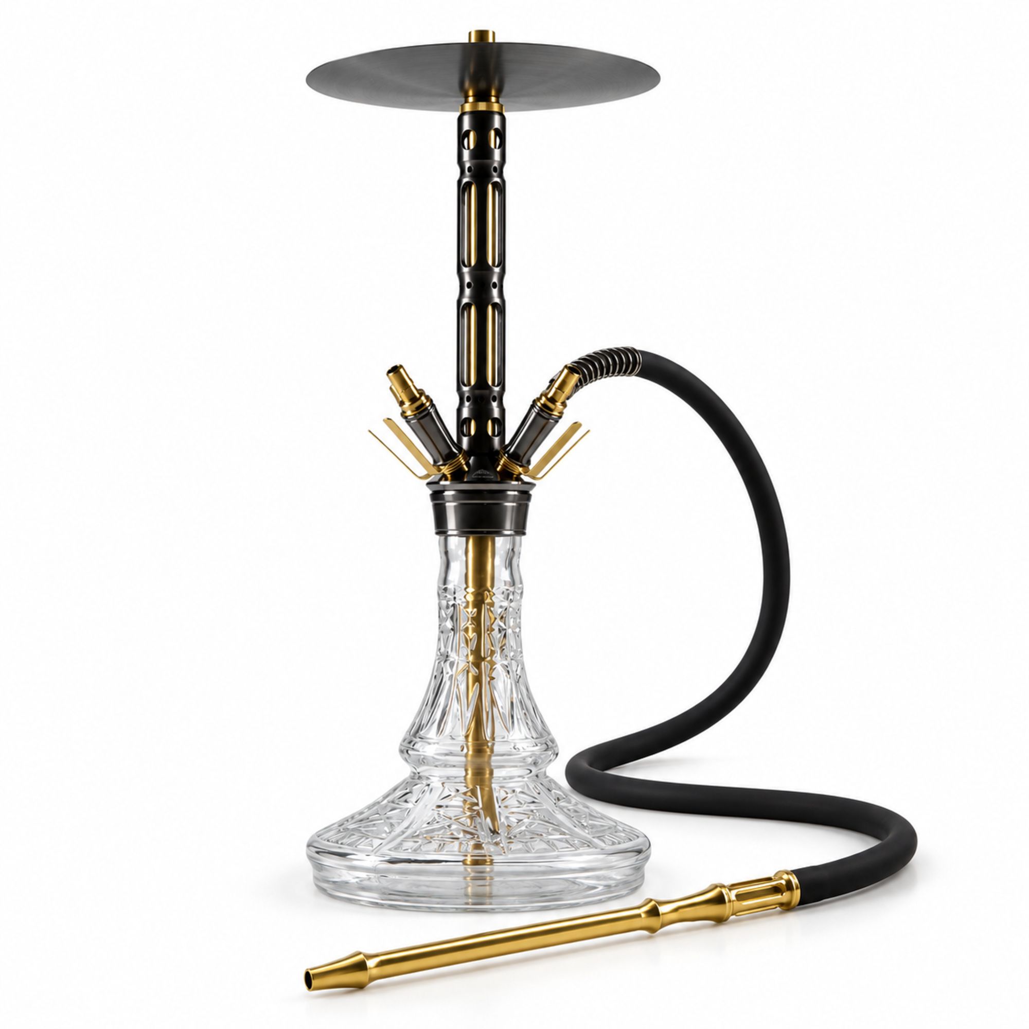 THE HOOKAH Black Mamba Shisha Schwarz Gold Hauptbild