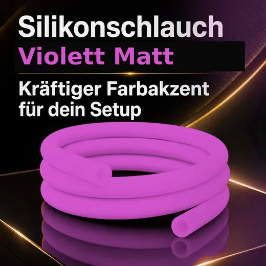 Silikonschlauch Violett Matt – Anwendung an der Shisha