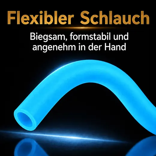 Shisha-Silikonschlauch WOODOO Blau – flexible und knickfeste Ausführung