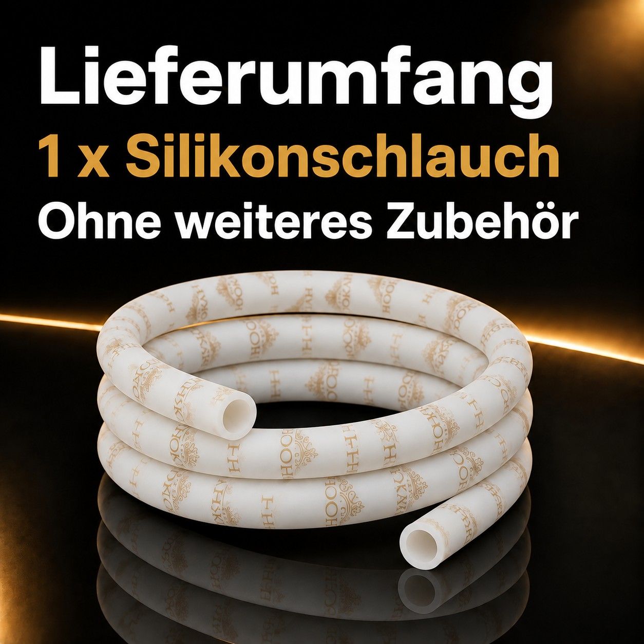 THE HOOKAH White Silikonschlauch – Lieferumfang