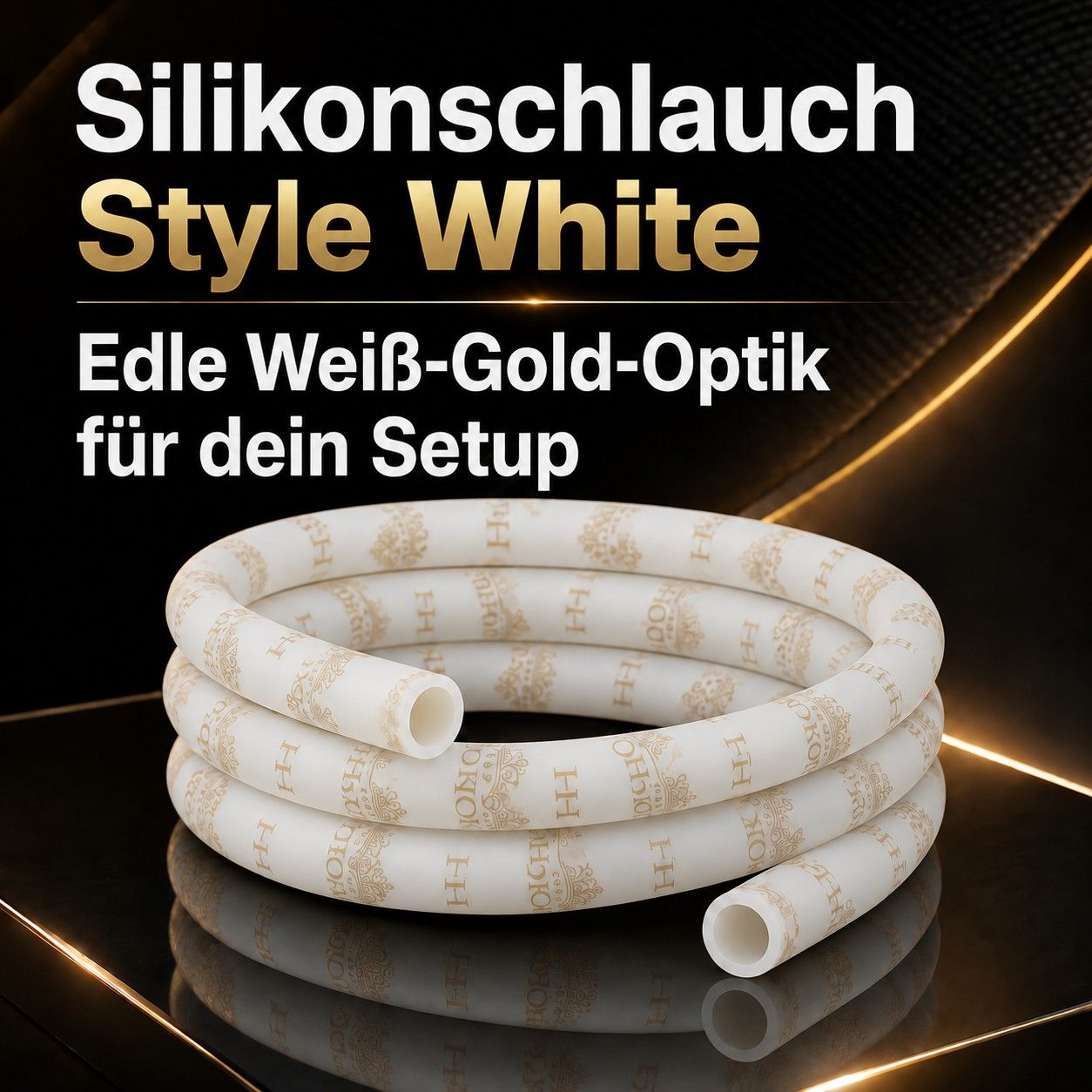 THE HOOKAH White Silikonschlauch – Anwendung an der Shisha
