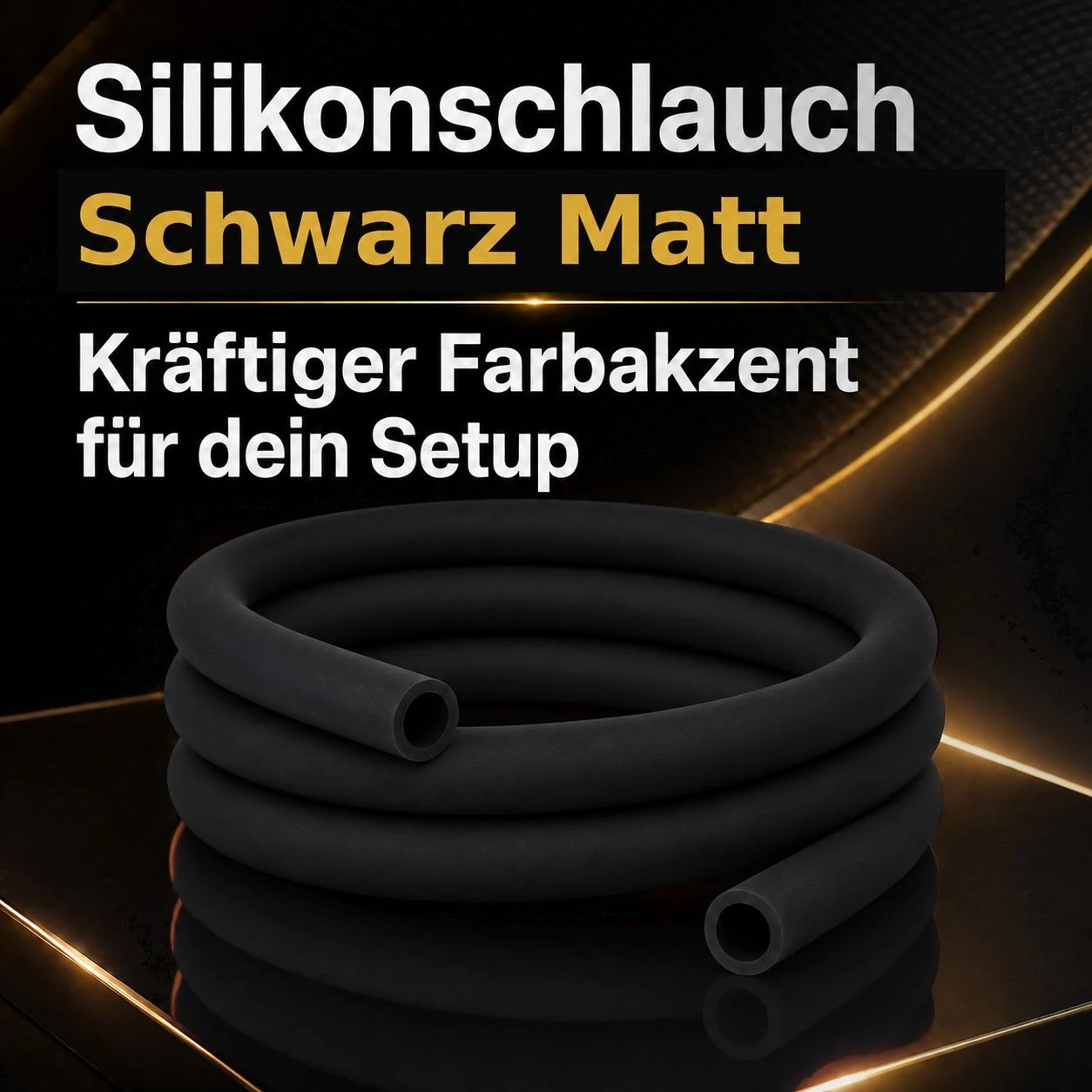 Shisha-Silikonschlauch Schwarz Matt – Anwendung an der Shisha