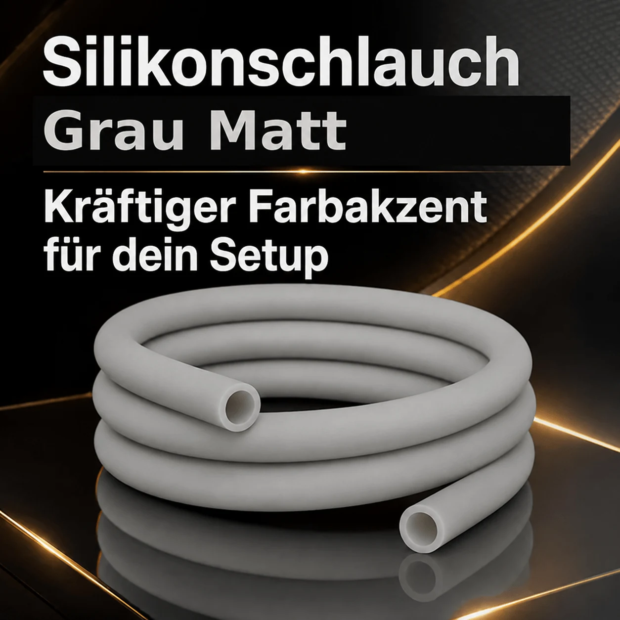 Silikonschlauch Grau Matt – Anwendung an der Shisha