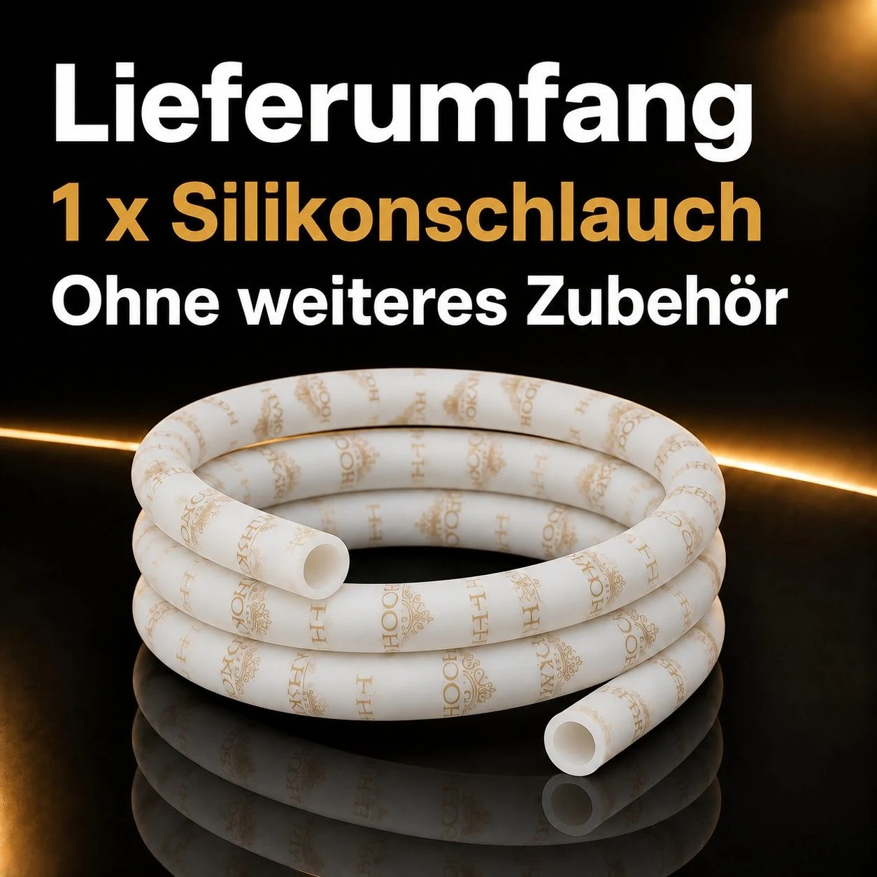 THE HOOKAH White Silikonschlauch – Lieferumfang