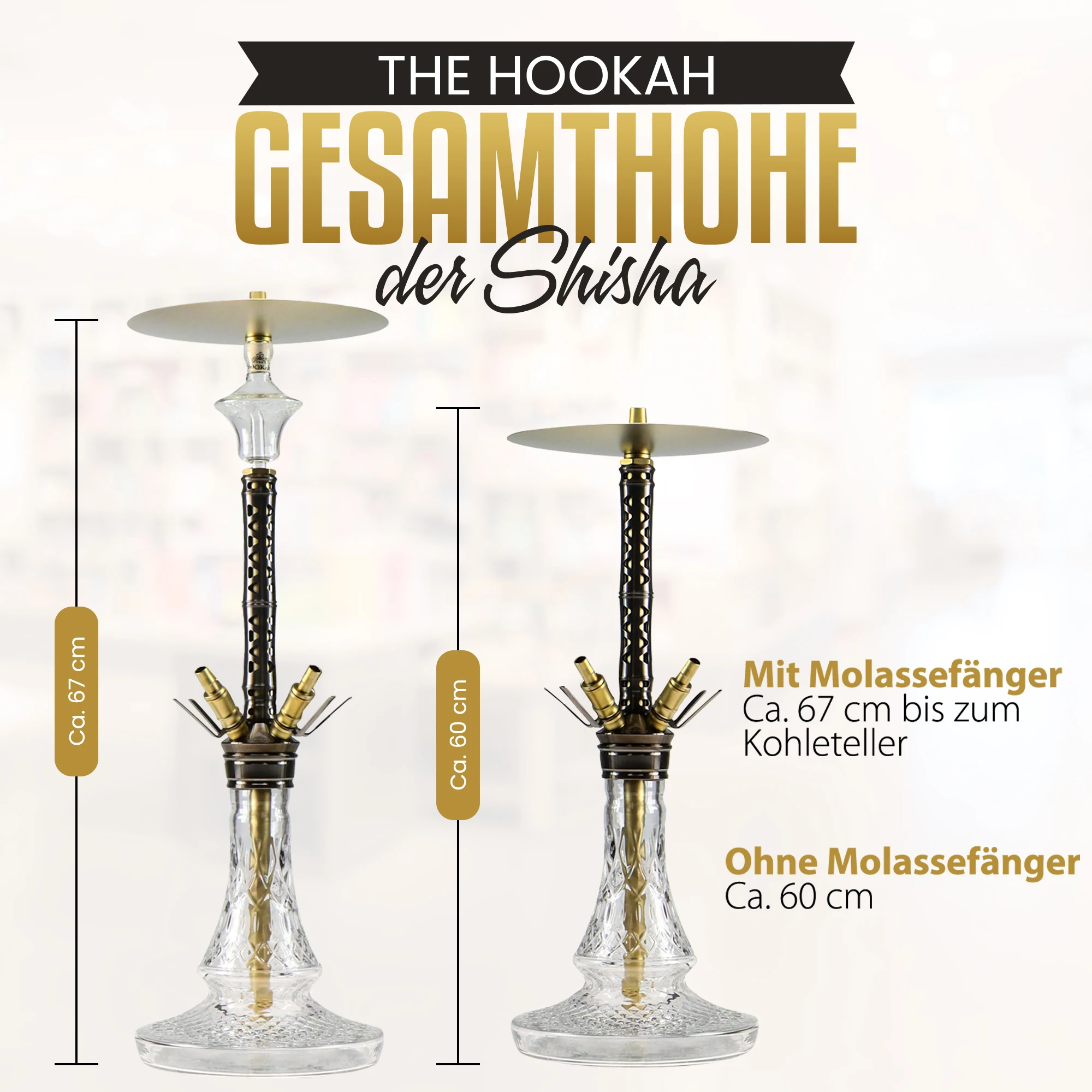 Bumblebee Shisha in Schwarz und Gelb – Produktansicht