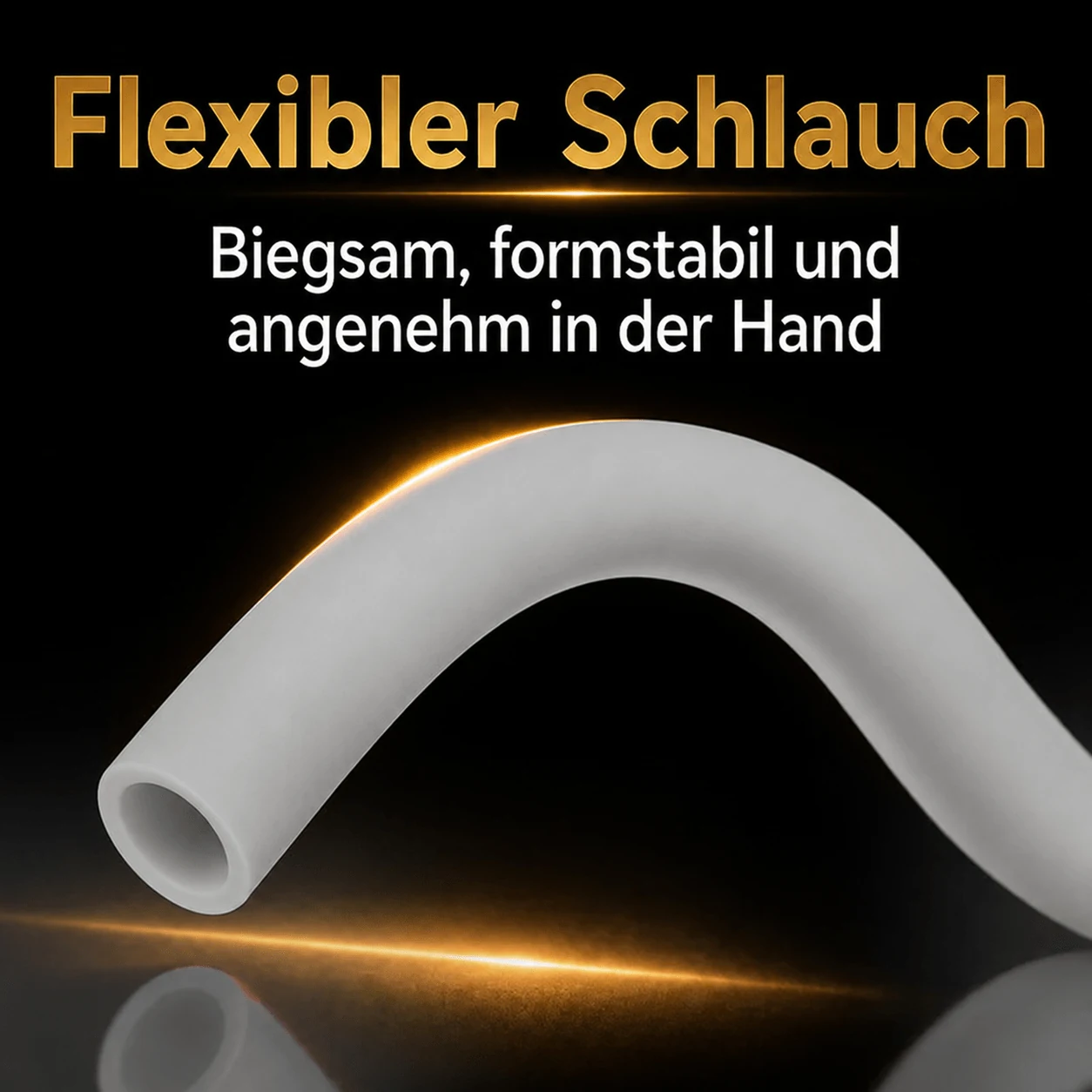 Silikonschlauch Grau Matt – flexible und knickfeste Ausführung