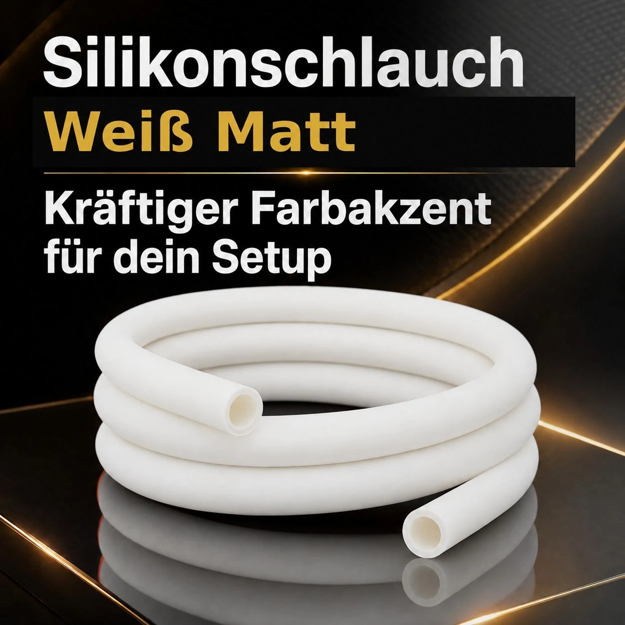 Shisha-Silikonschlauch Weiß Matt – Anwendung an der Shisha